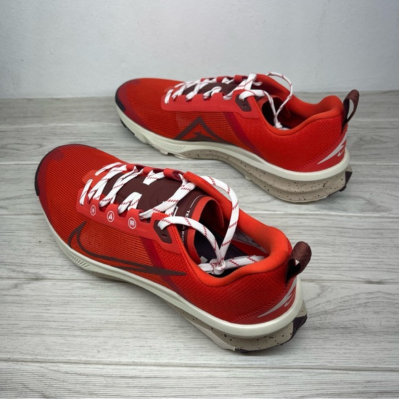 Nike React Terra Kiger 9 Trail Running Shoes Picante Red DR2693-600 Mens Sz 12.5 - Picture 7 of 8